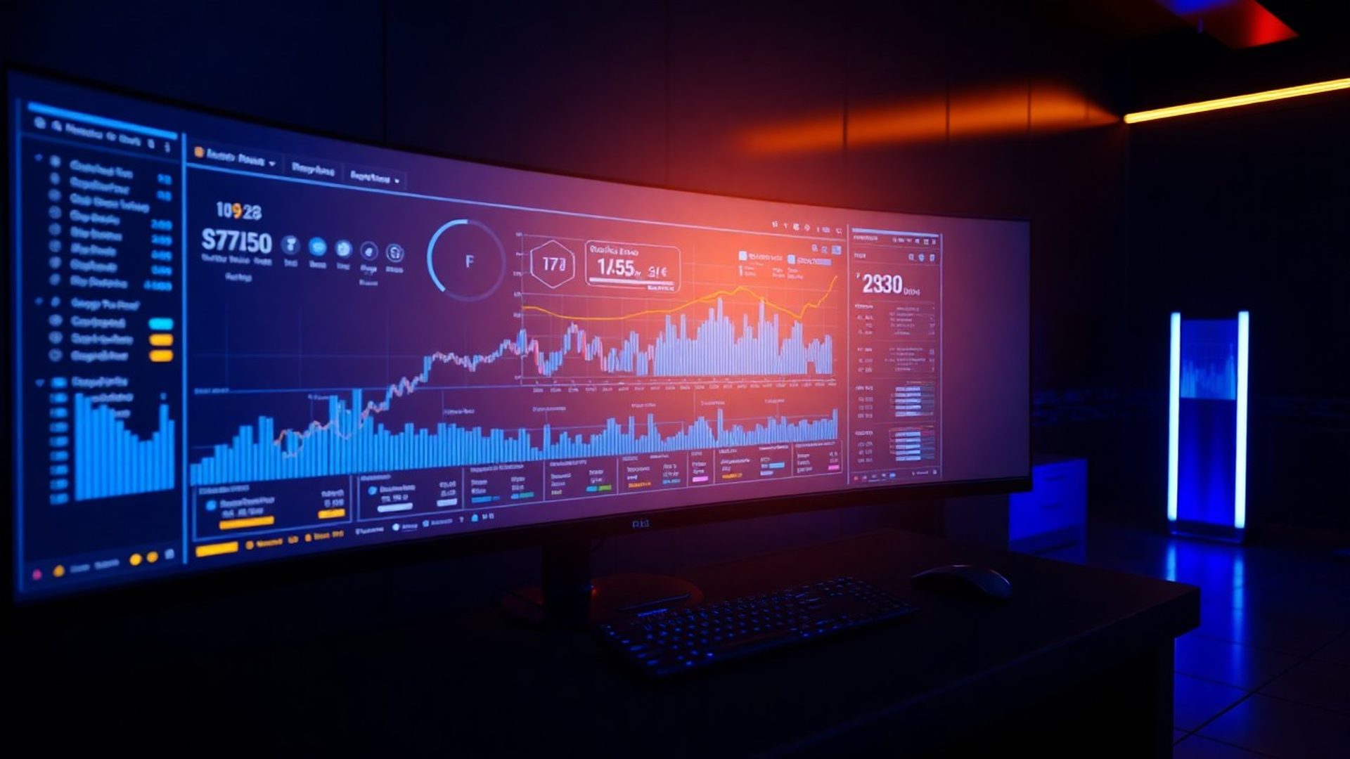 Panel de trading Stonevcloud con datos en tiempo real